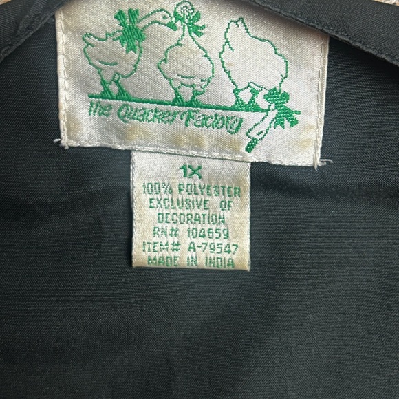 The Quacker Factory • Size 1X-Large • Black/Green• Sequins • Irish Charm • Vest - Picture 11 of 11